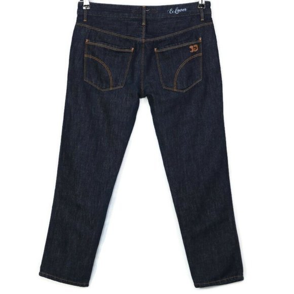 Joe's Jeans Ex-Lover Cropped Ankle Straight‎ Jeans Linen Dark 27 - Picture 1 of 10
